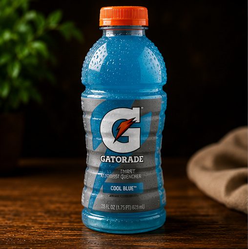 Bottle of Gatorade Cool Blue