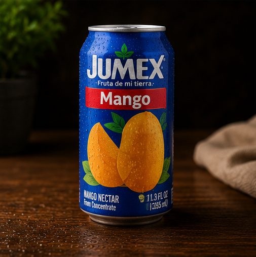 Can of Jumex Mango nectar